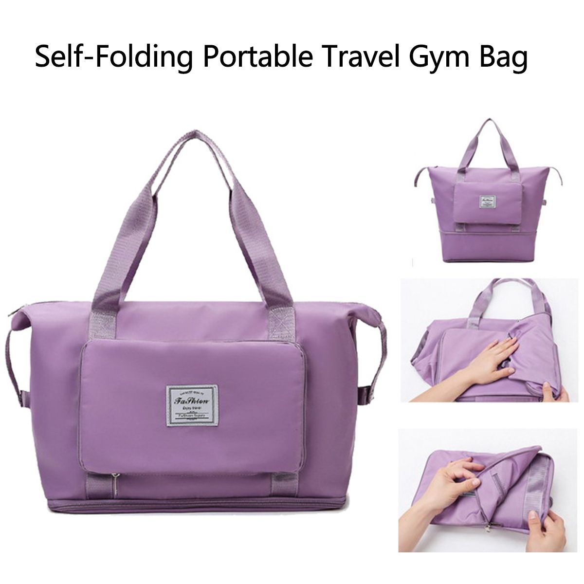 Wet and Dry Separation Folding Extended Large Capacity Nylon Luggage Backpacks