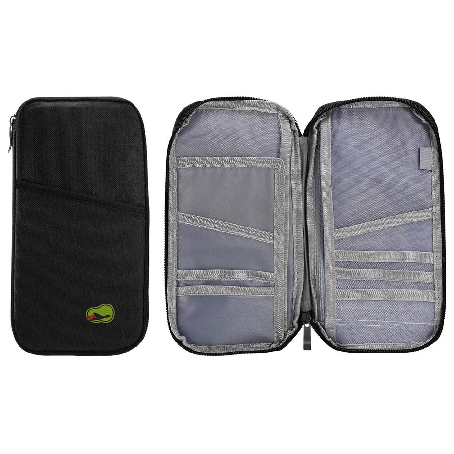 Travel Passport Wallet 12Cells Ticket ID Credit Card Holder Water Repellent Documents Phone Organizer