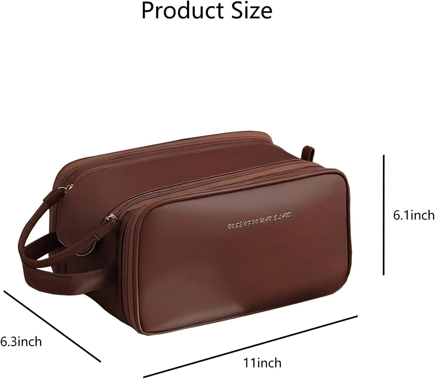 Wholesale custom Travel large capacity pu cosmetic bag zipper toiletry makeup bag