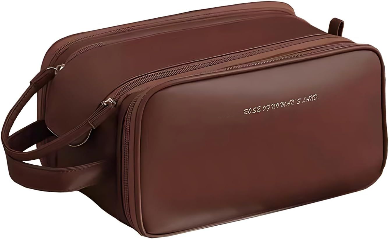 Wholesale custom Travel large capacity pu cosmetic bag zipper toiletry makeup bag
