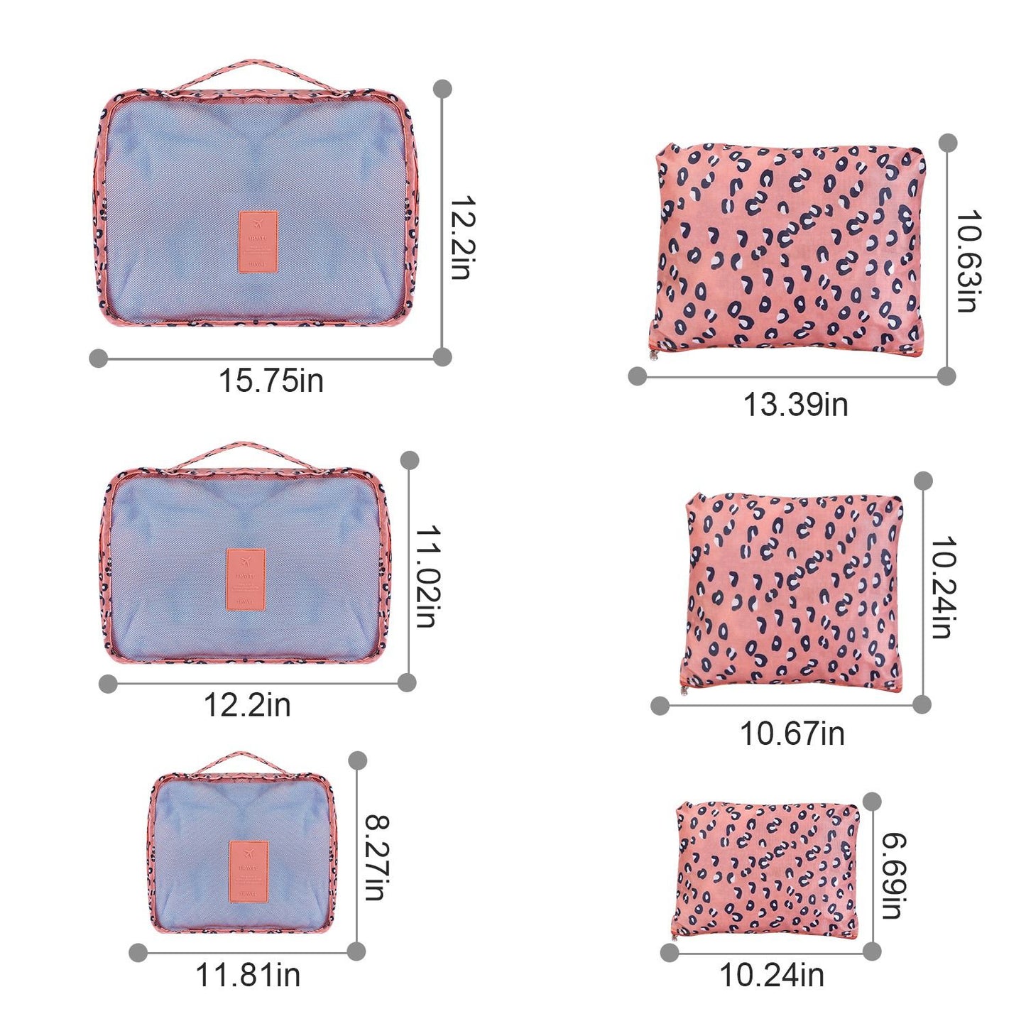 9Pcs/Set Clothes Storage Bags Water-Resistant Travel Luggage Organizer Clothing Packing Cubes for Blouse Hosiery Stocking Underwear