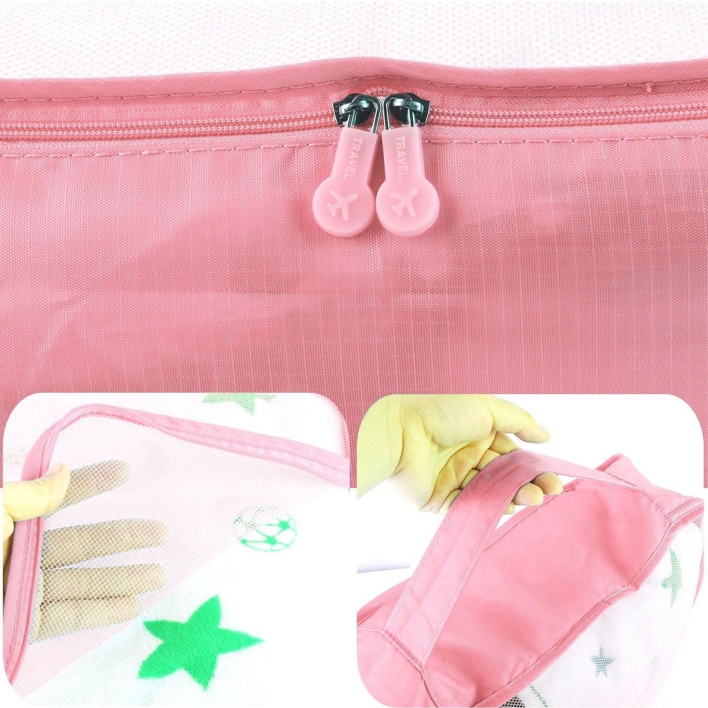 9Pcs/Set Clothes Storage Bags Water-Resistant Travel Luggage Organizer Clothing Packing Cubes for Blouse Hosiery Stocking Underwear