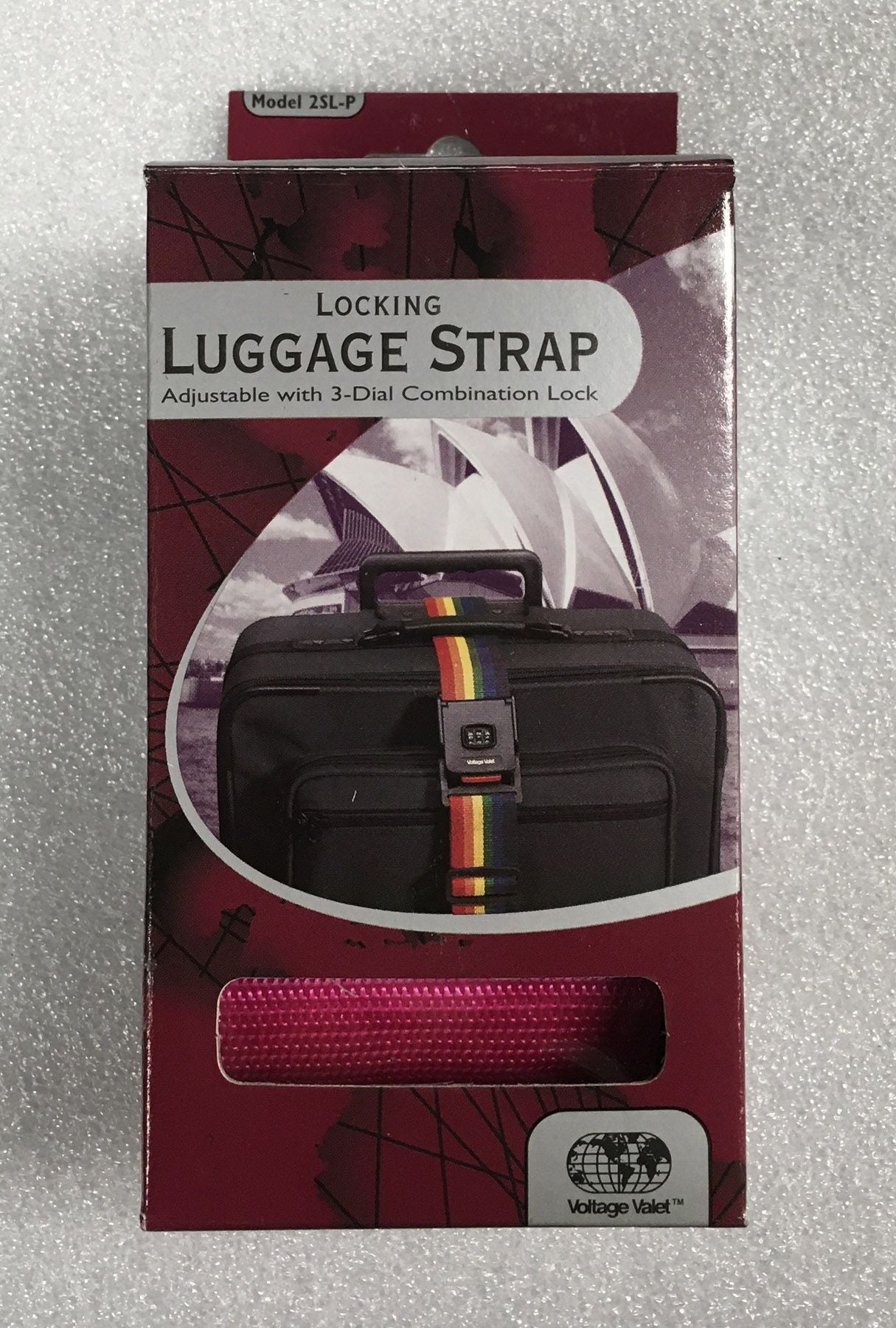 Voltage Valet Locking Luggage Strap with 3-Digit Combination