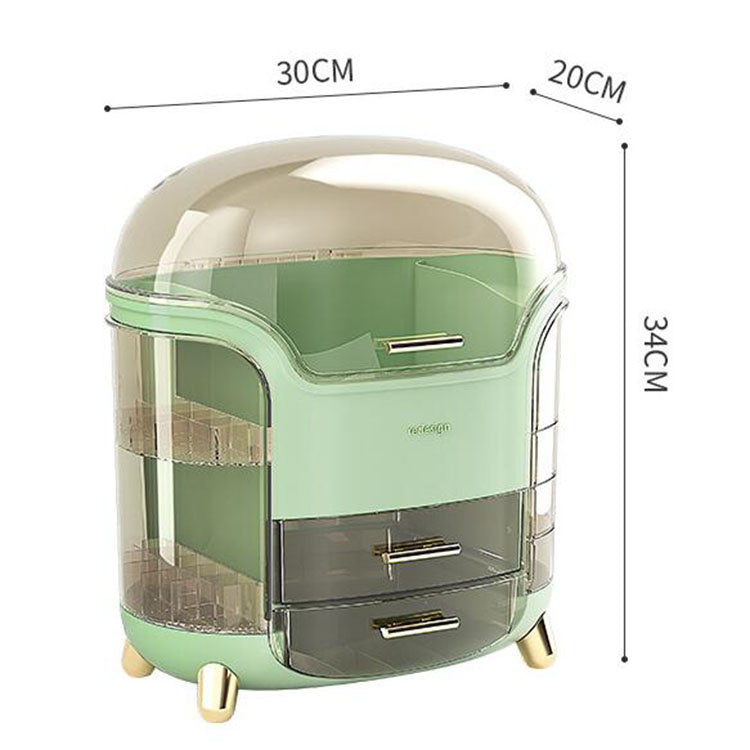 Makeup Organizer, 3 Layers Large Capacity Cosmetic Storage