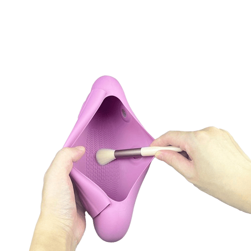 Silicone Makeup Brush Holder Travel Cosmetic Bag