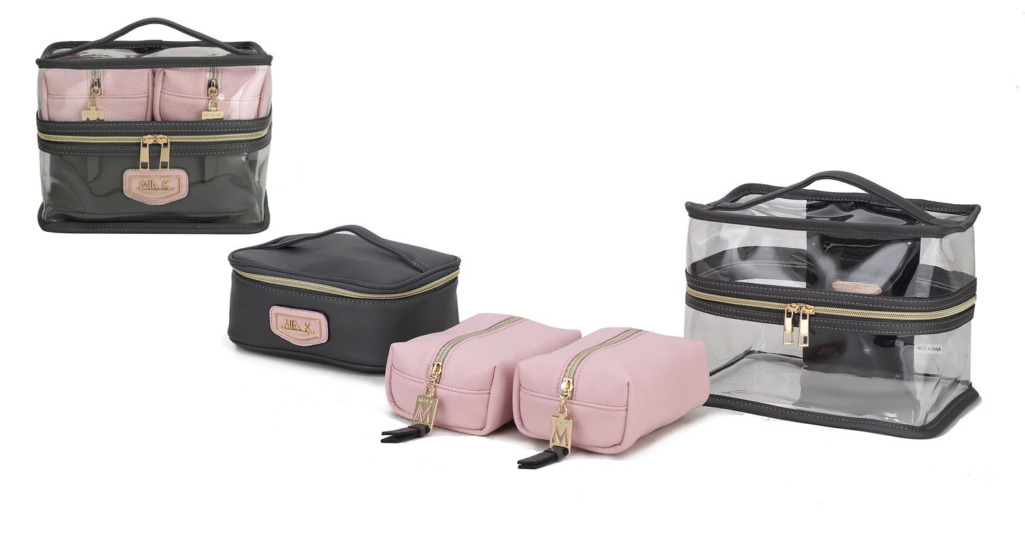 MKF Collection Emma Cosmetic 4 Pc Set by Mia K