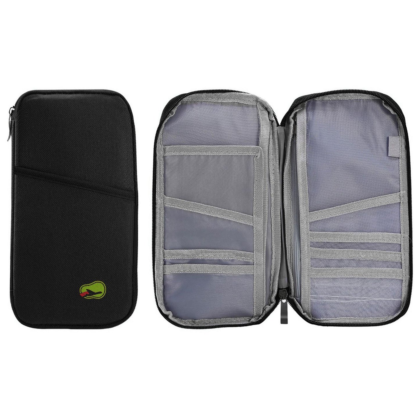 Travel Passport Wallet 12Cells Ticket ID Credit Card Holder Water Repellent Documents Phone Organizer