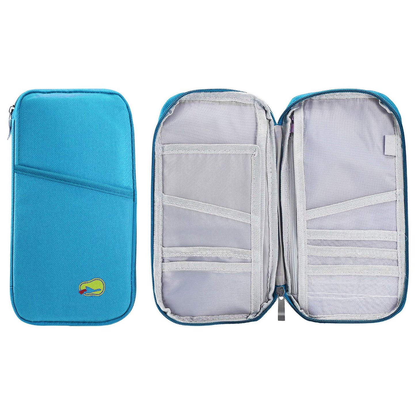 Travel Passport Wallet 12Cells Ticket ID Credit Card Holder Water Repellent Documents Phone Organizer