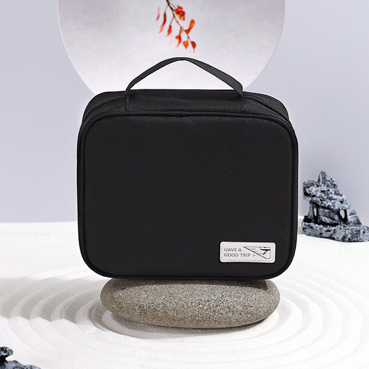 Travel Makeup Train Case Makeup Cosmetic Case Organizer Portable Artist Storage Bag with Adjustable Dividers for Cosmetics Makeup Brushes Toiletry Jewelry Digital Accesso