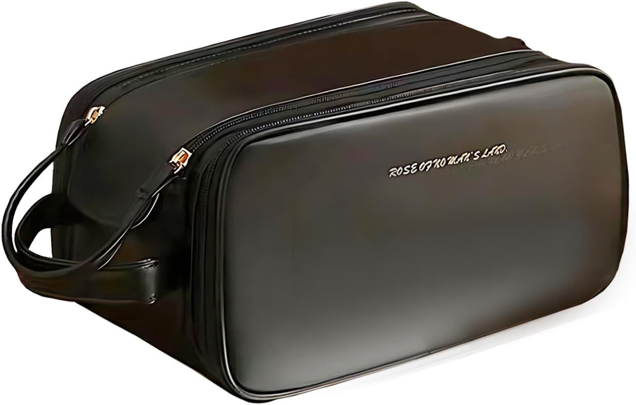Wholesale custom Travel large capacity pu cosmetic bag zipper toiletry makeup bag