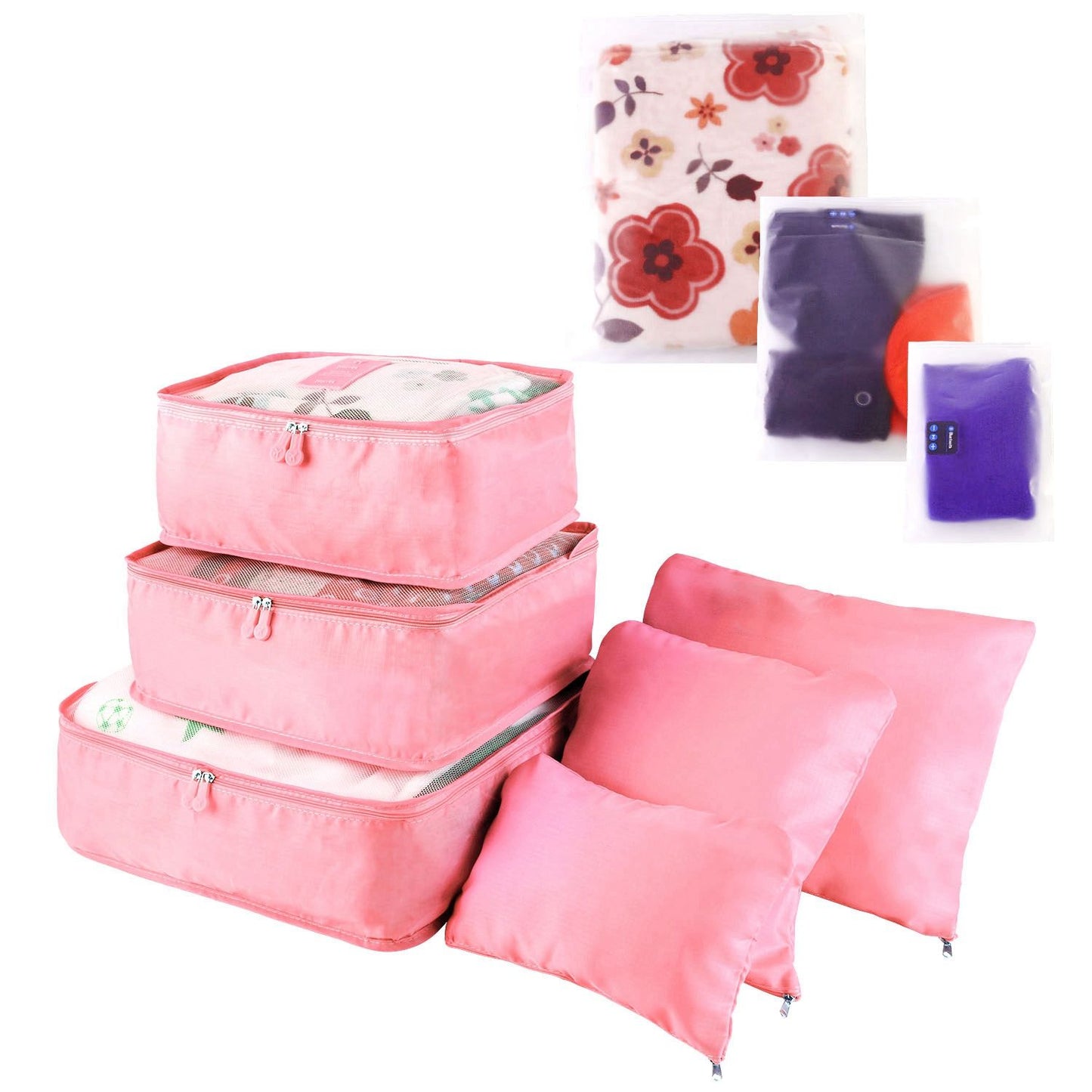 9Pcs/Set Clothes Storage Bags Water-Resistant Travel Luggage Organizer Clothing Packing Cubes for Blouse Hosiery Stocking Underwear